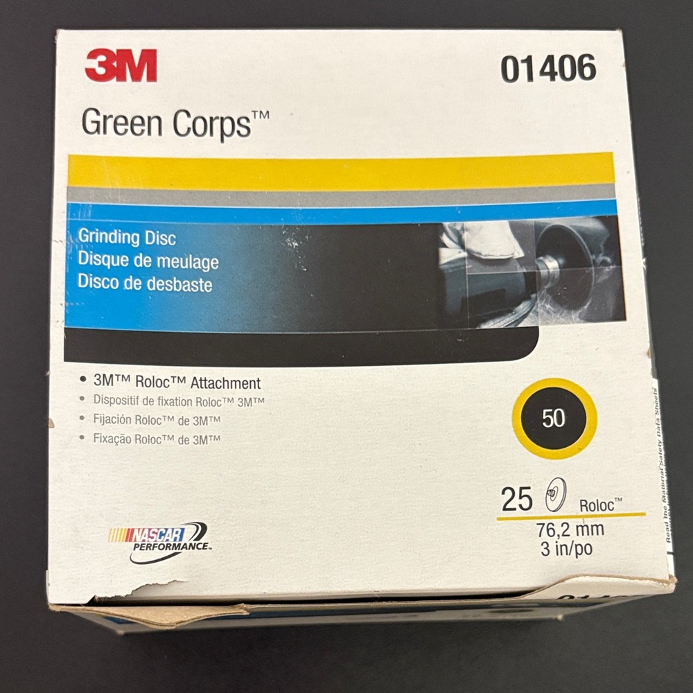3M Green Corps Grinding Disc - Green